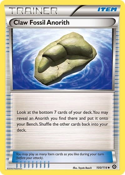 Claw Fossil Anorith (Steam Siege)