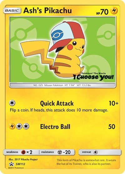 Ash's Pikachu (SM Promos)