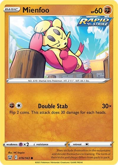Mienfoo (Battle Styles)