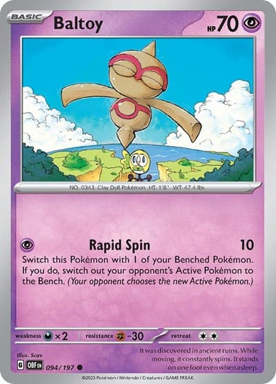 Baltoy (Obsidian Flames)