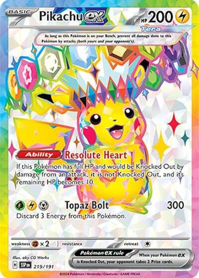Pikachu ex (Surging Sparks)