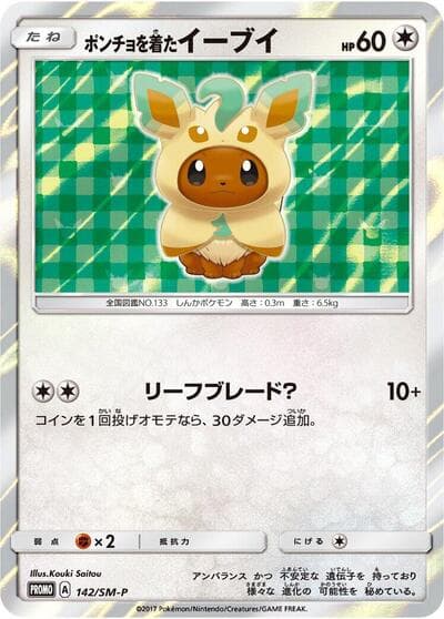Poncho-wearing Eevee (SM-P Promos)