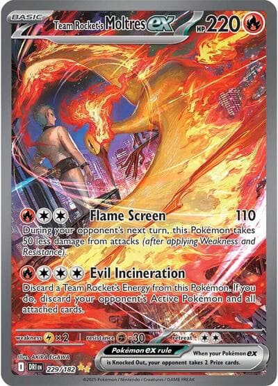 Team Rocket's Moltres ex (Destined Rivals)