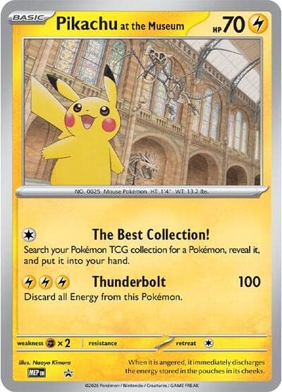 Pikachu at the Museum (MEP Promos)