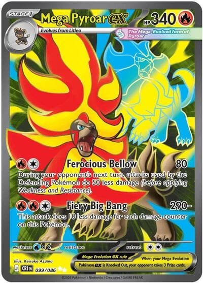 Mega Pyroar ex (Chaos Rising)