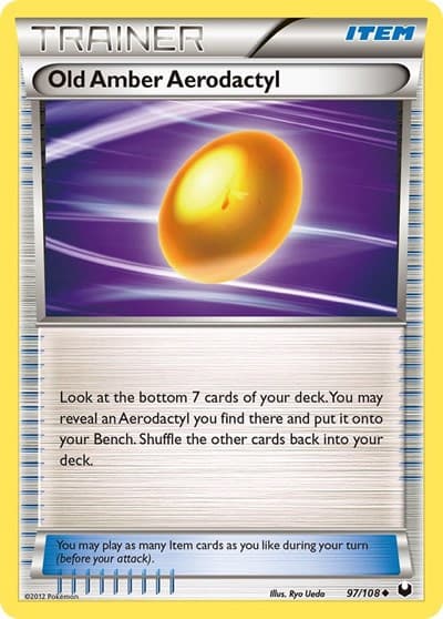 Old Amber Aerodactyl (Dark Explorers)