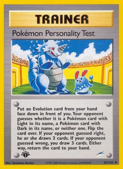 Pokémon Personality Test (Neo Destiny)