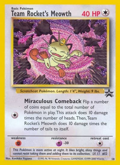 Team Rocket's Meowth (Wizards Promos)