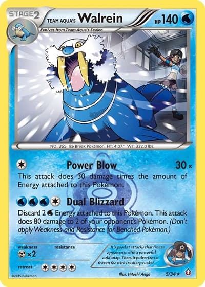 Team Aqua's Walrein (Double Crisis)