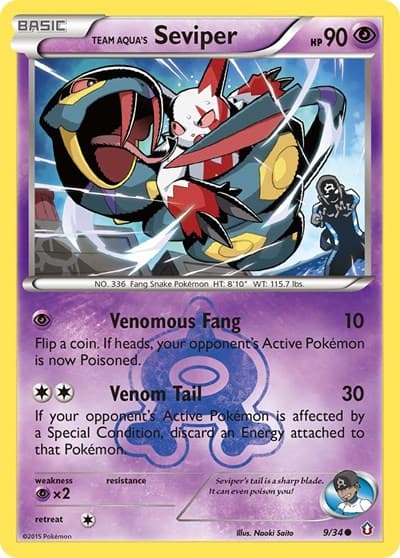 Team Aqua's Seviper (Double Crisis)
