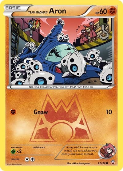 Team Magma's Aron (Double Crisis)