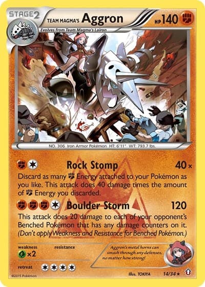 Team Magma's Aggron (Double Crisis)