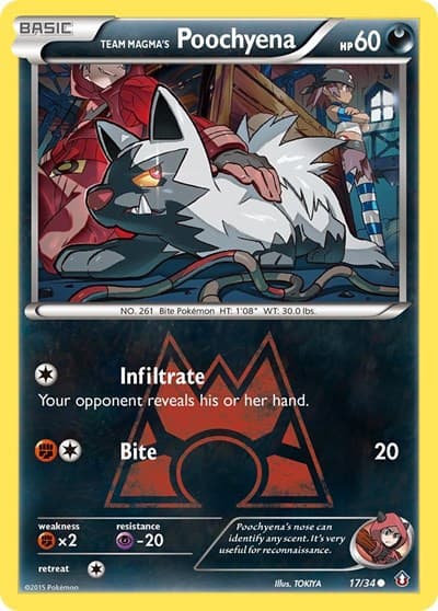 Team Magma's Poochyena (Double Crisis)
